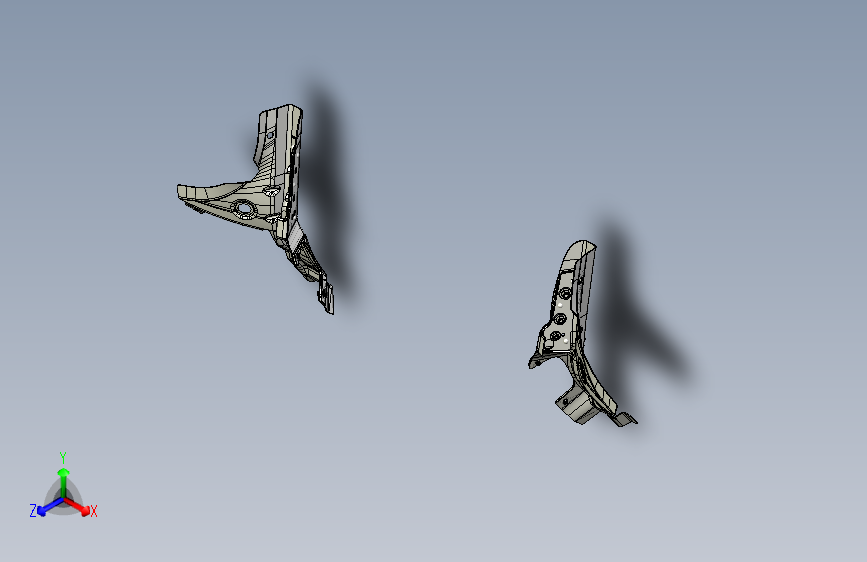 汽车侧围连接板焊接分总成数模
