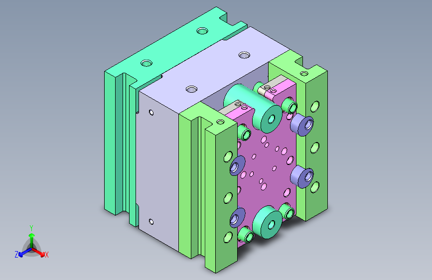 汽车发电机壳铝合金压铸模具