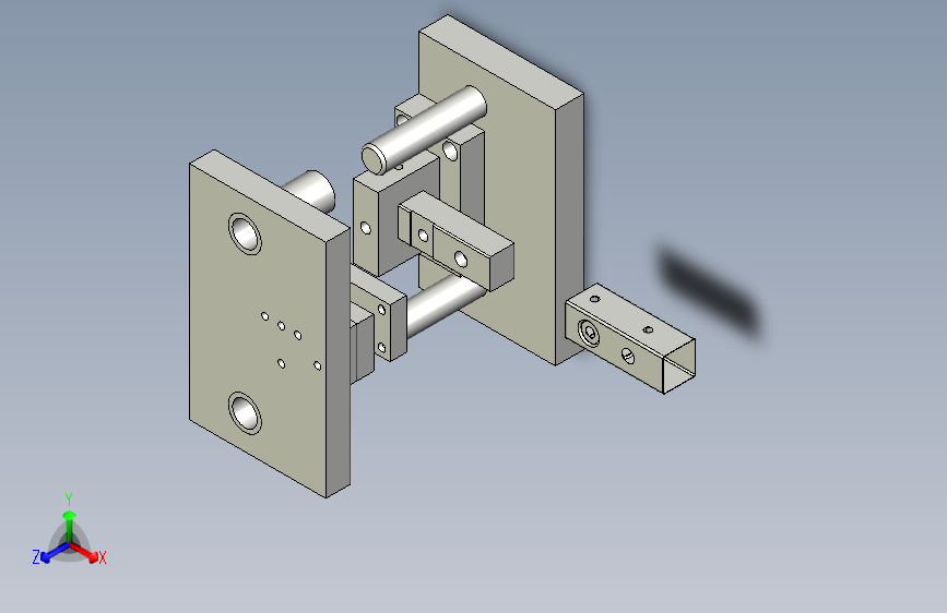 汽车附件冲二孔模