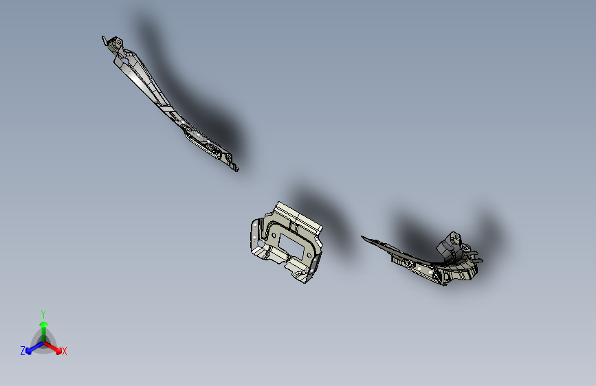汽车前围连接板焊接分总成数模
