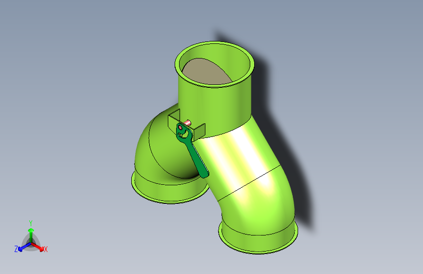 三通人形下料筒