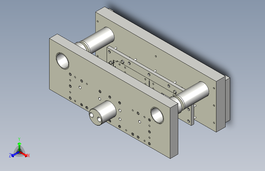 上连接板冲孔落料复合模