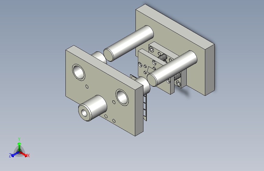 舌簧片冲孔落料复合模