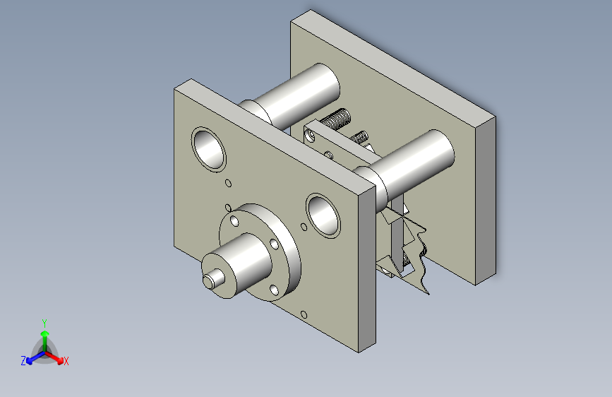 十字块冲孔落料复合模