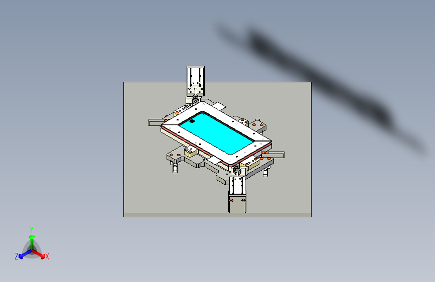 手机夹紧加热机构