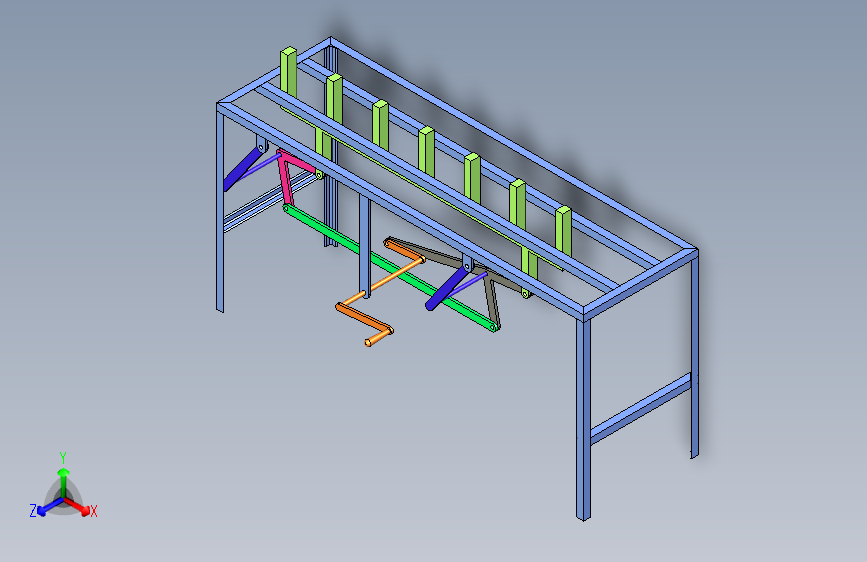 手摇推料送料机构