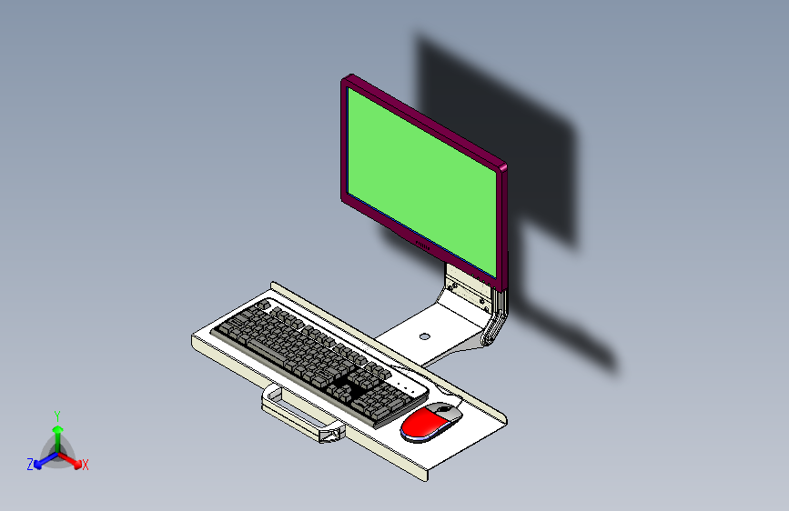 鼠键套+显示器+支架
