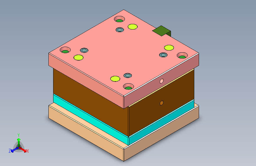 酸奶机主体模具图