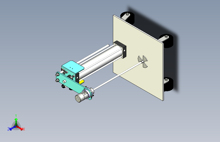 台车式自动升降气动搅拌机