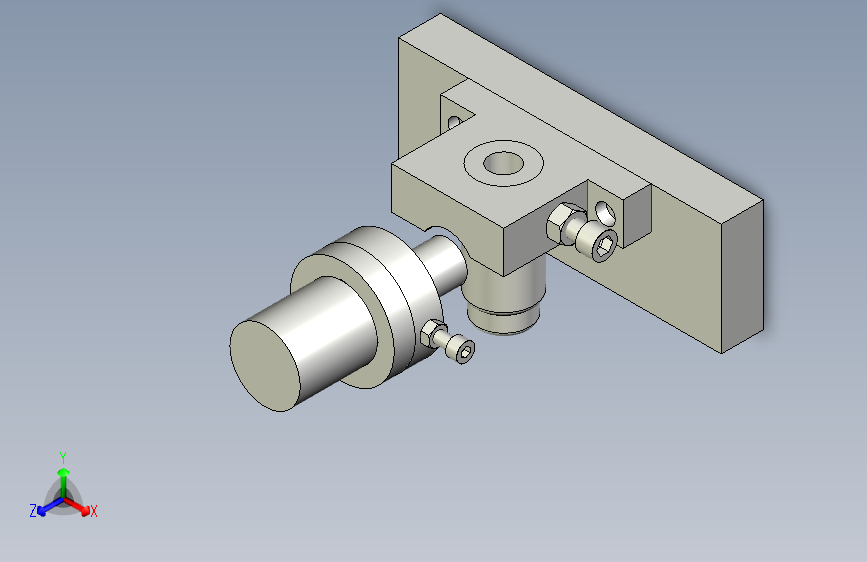 套筒悬壁式冲孔模