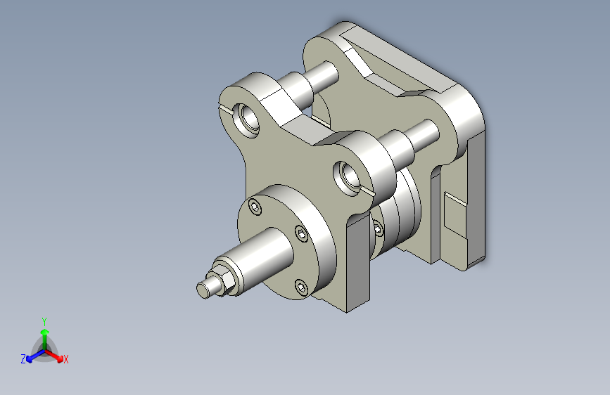 筒形件底部切口弯曲模