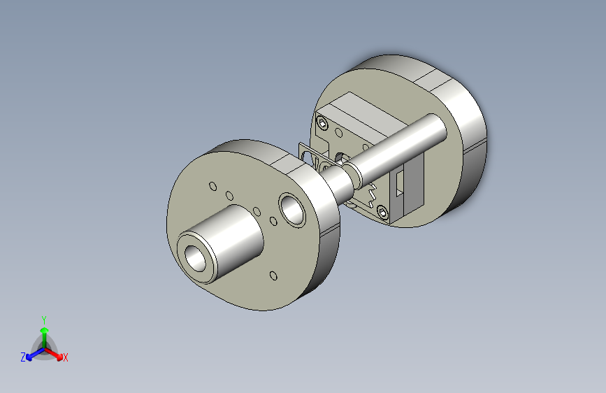 凸缘块冲孔落料级进模