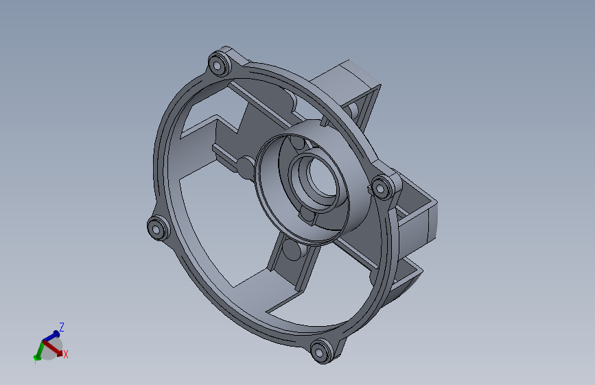 交流电机外壳背面