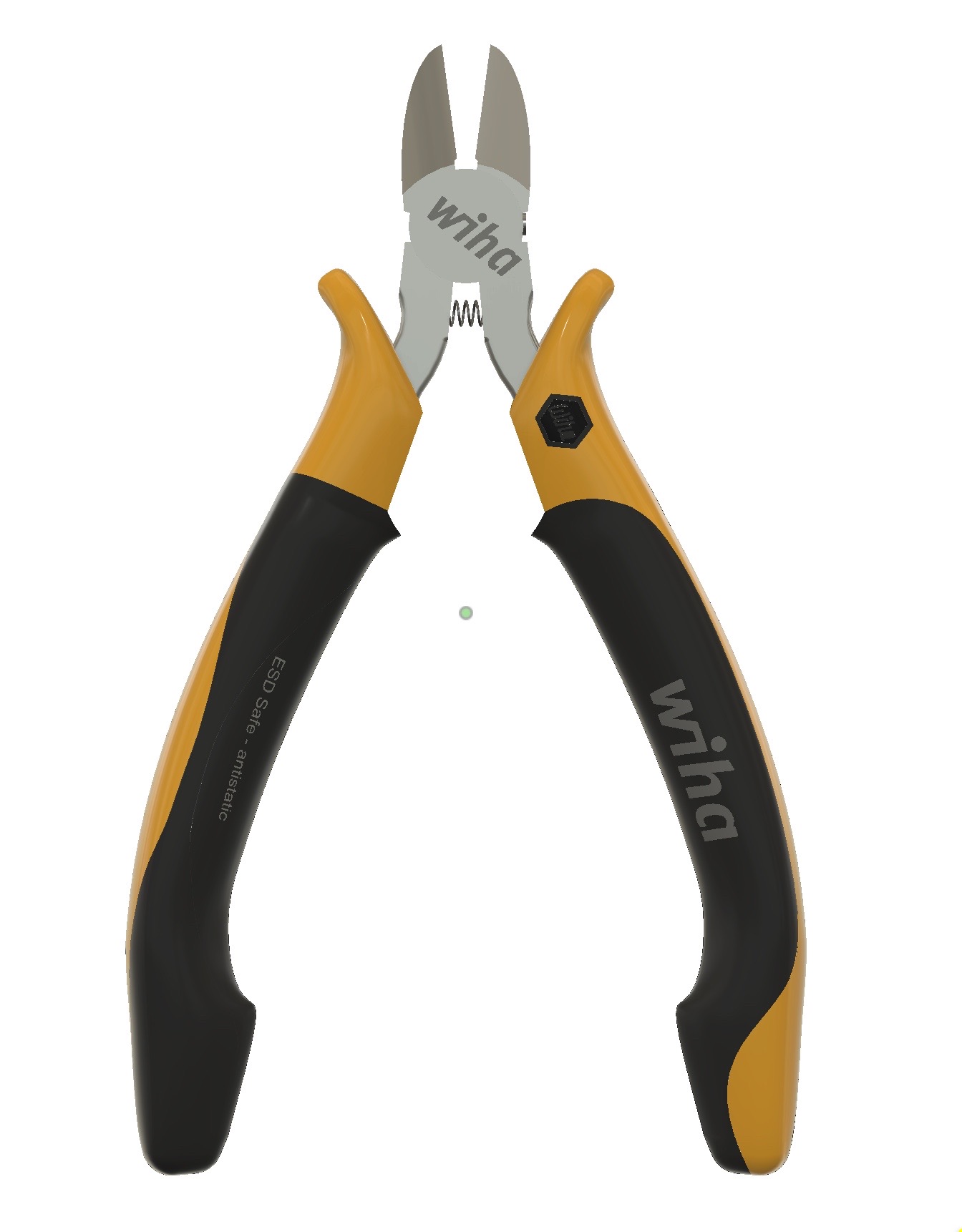 Wiha精密对角线切割钳:ESD安全,齐平,尖头,总尺寸为4 1_2英寸
