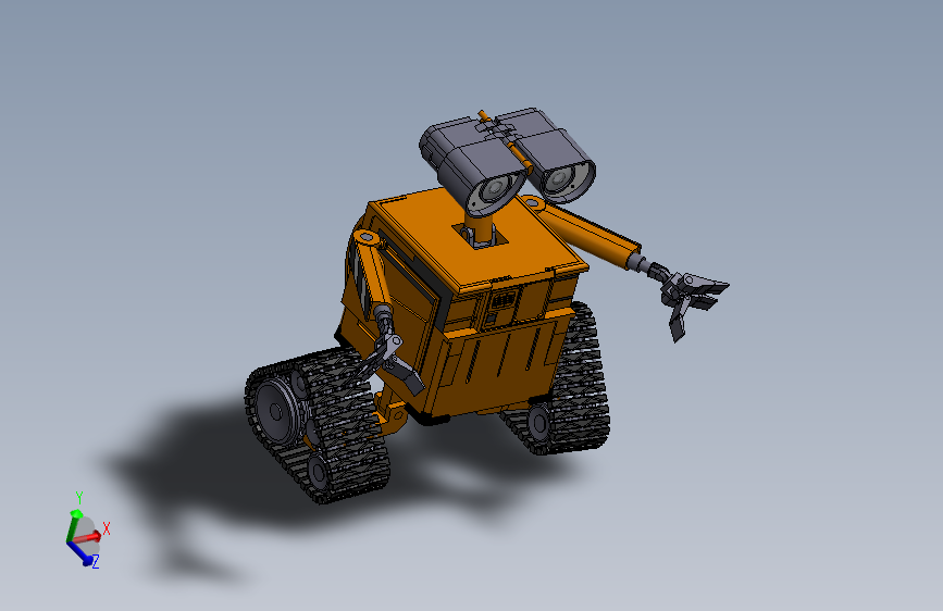 履带机器人造型 sw24