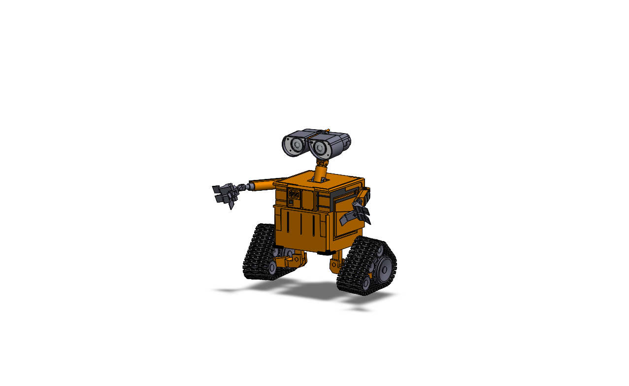 履带机器人造型 sw24