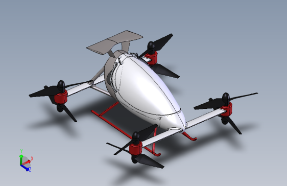载人四轴飞行器  STEP格式