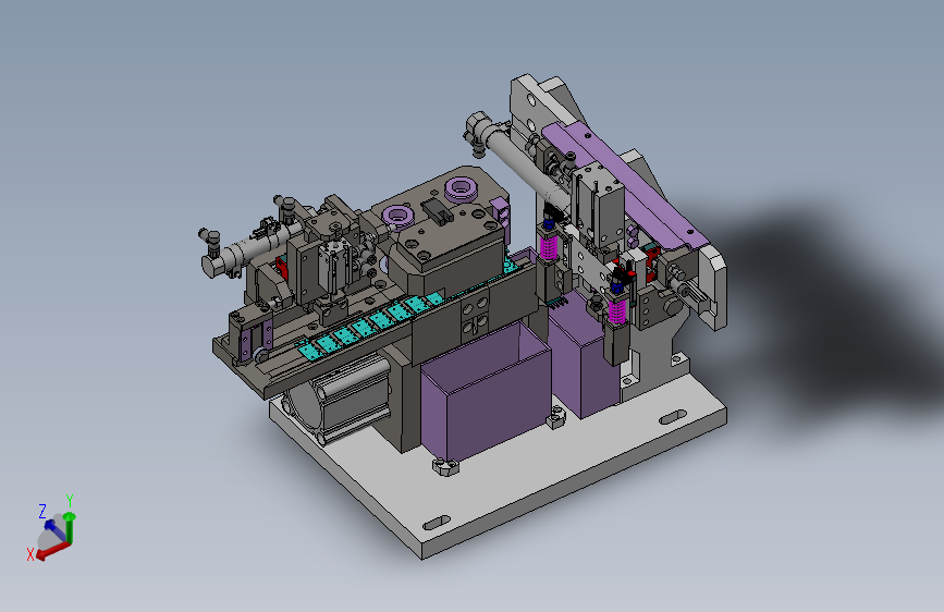 步进供料裁切机构
