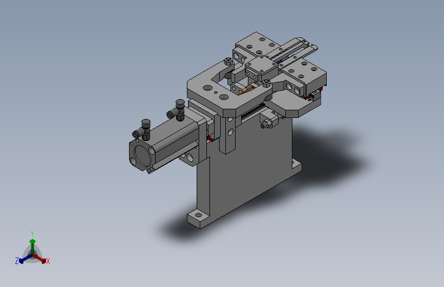 基于凸轮原理的气动夹爪机构