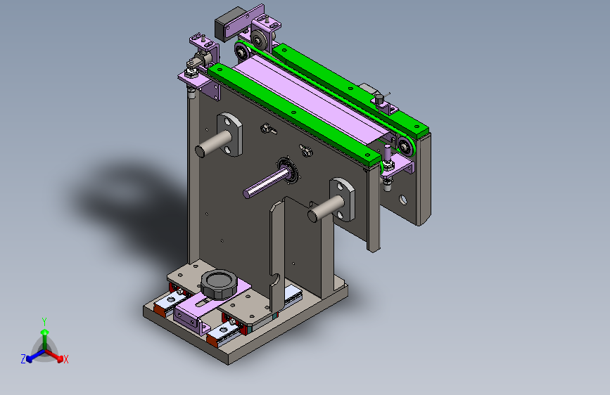 圆皮带输送机构