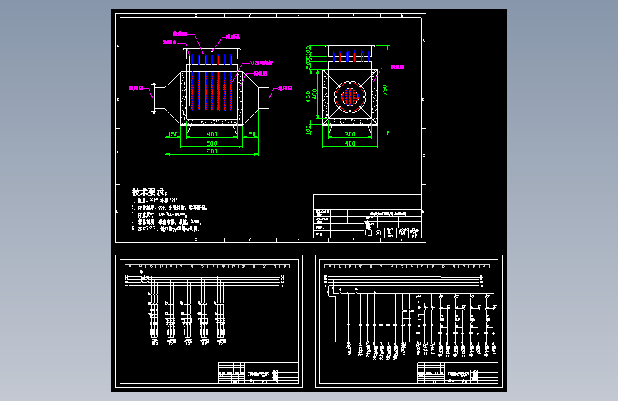 风道式电加热器及电气控制原理图--841090-30