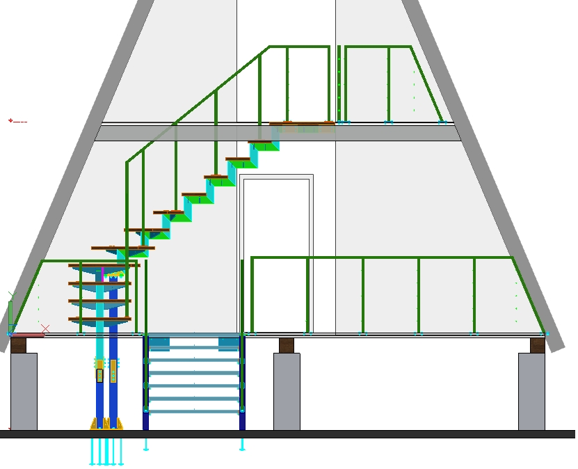 “A”户型楼梯及栏杆