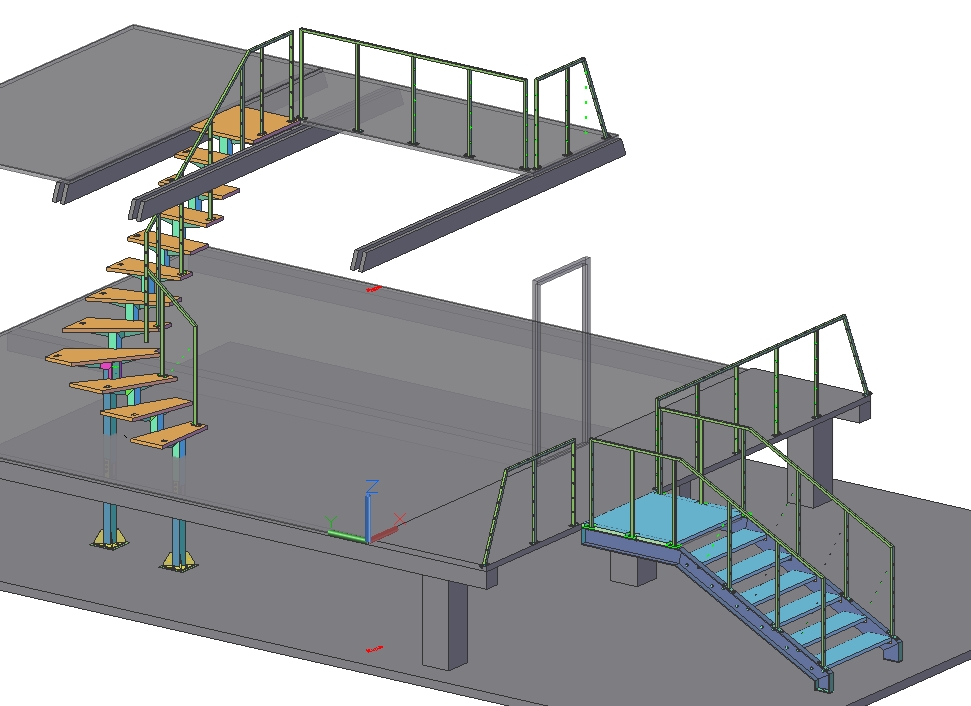 “A”户型楼梯及栏杆