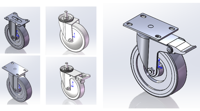 5寸脚轮万向轮全类型