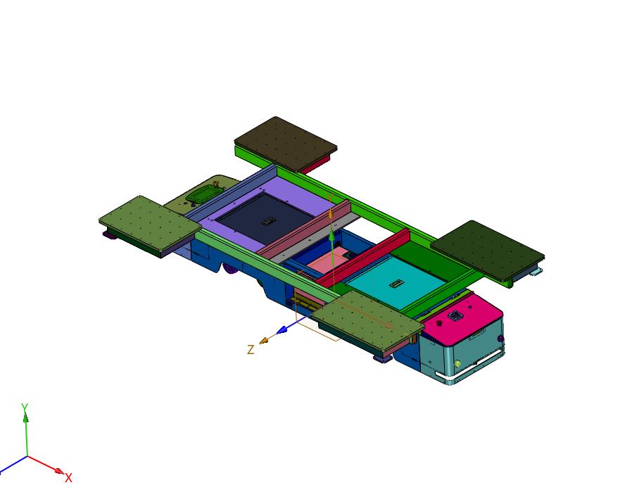 全向背负式AGV的车架支撑结构及托盘车
