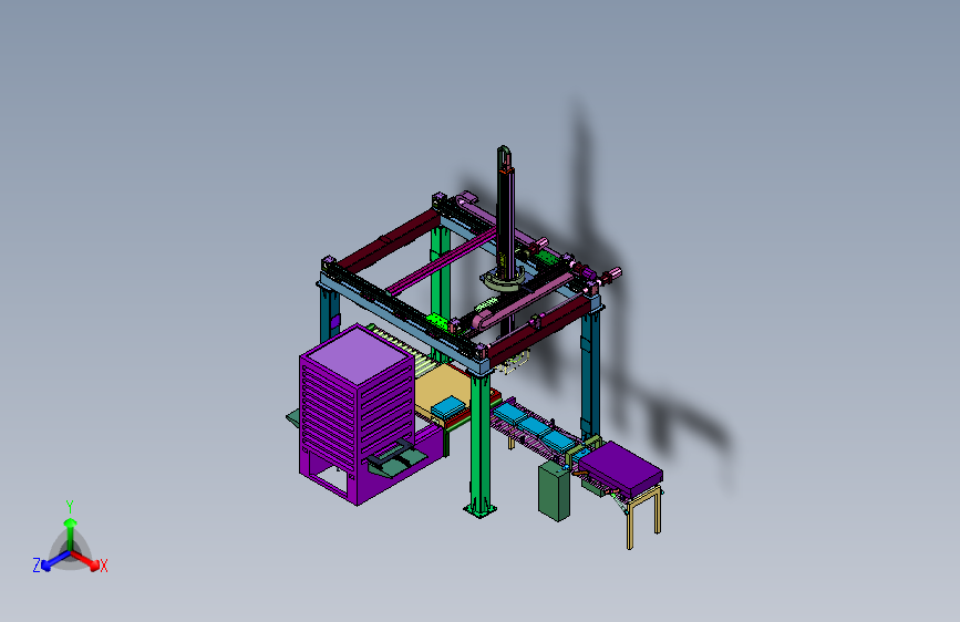 食品销售用的包装箱搬运装置
