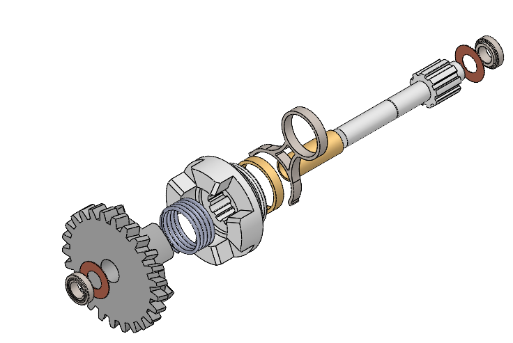 变速器牙嵌离合器机构 sw24