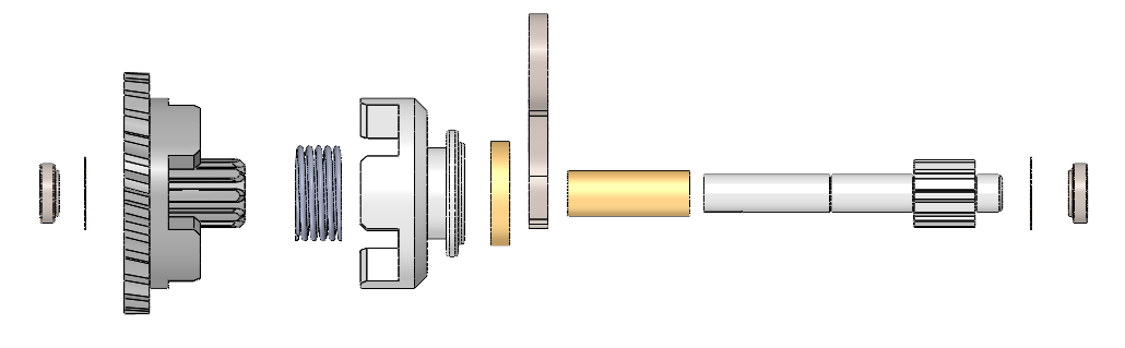 变速器牙嵌离合器机构 sw24