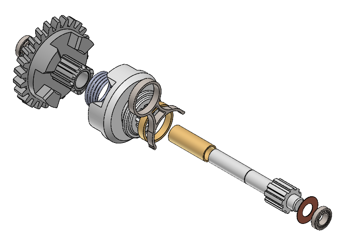 变速器牙嵌离合器机构 sw24