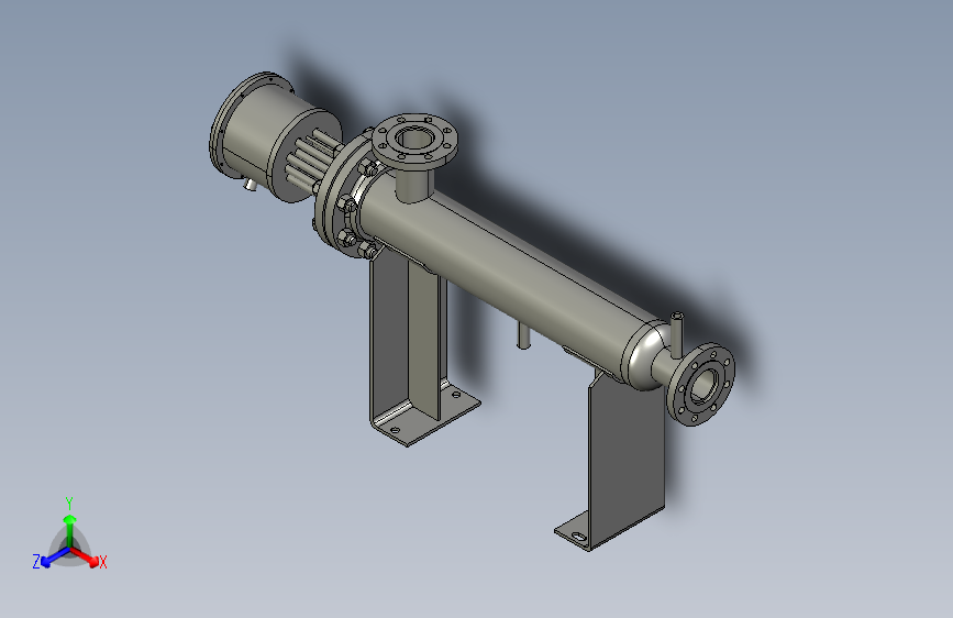BGY15-380-10氮气加热器三维图