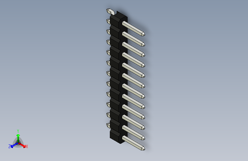 A2005108-排针 1 行 SMT RA