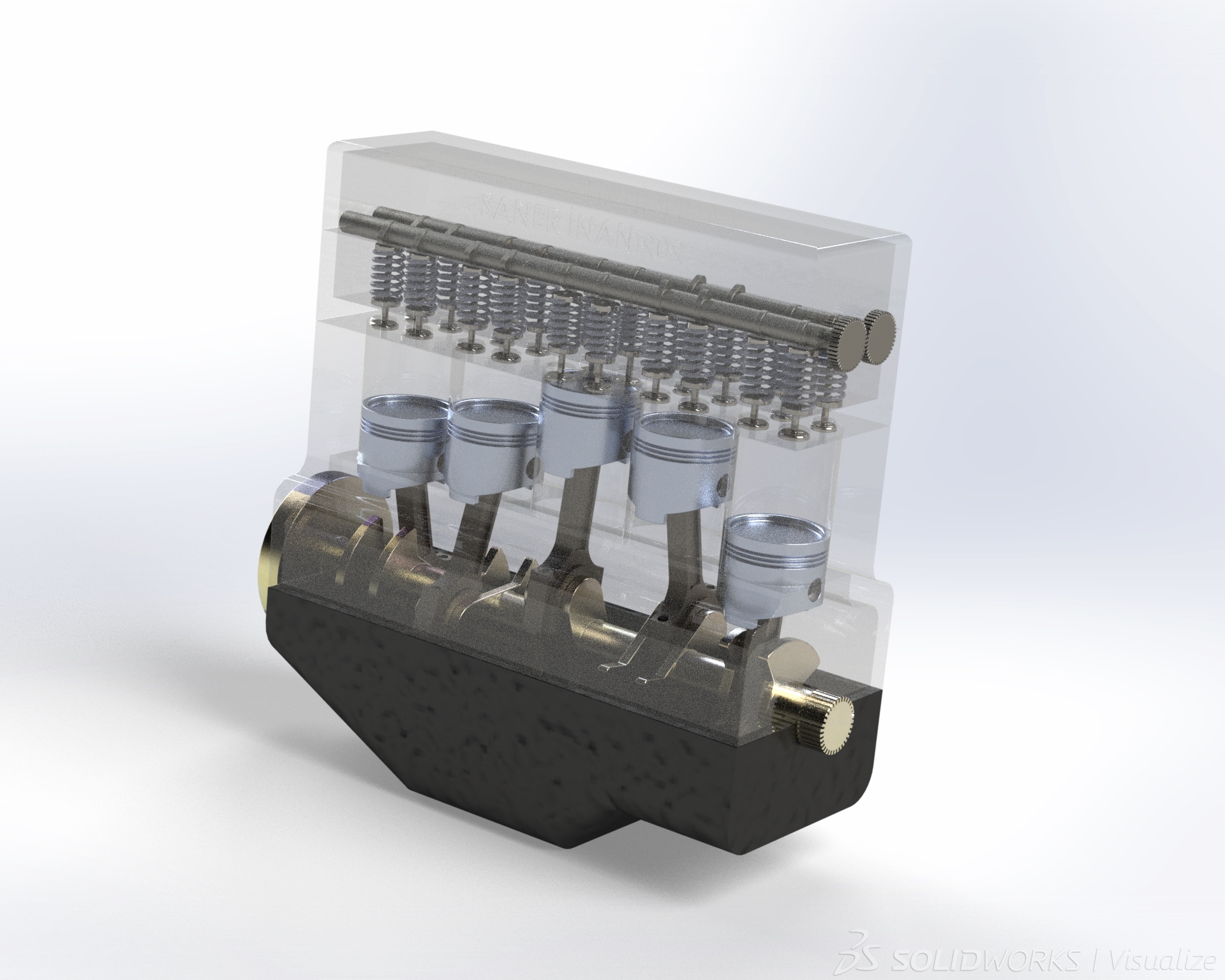 A2005184-内燃机 四冲程 五缸 发动机