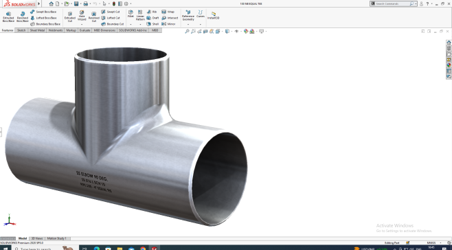 A3004352-等径三通 ASME B16.9 4英寸