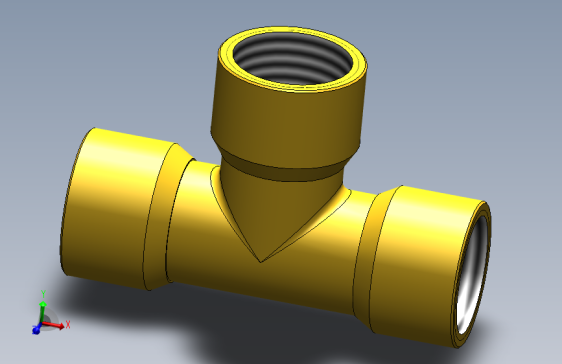 A3004429-1_4 NPT 三通