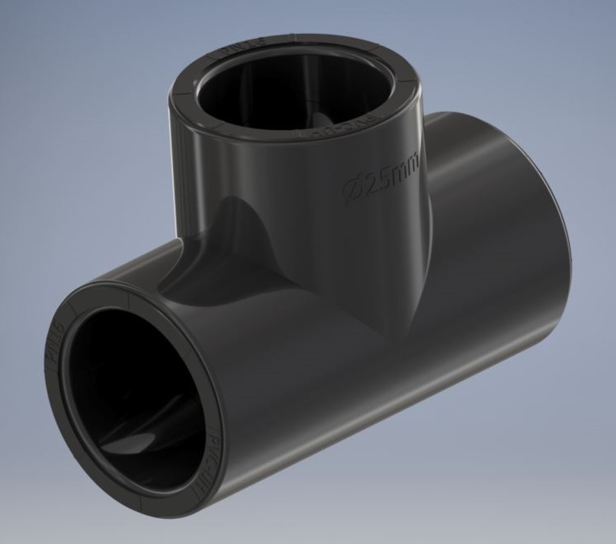 A3004441-三通，25毫米，uPVC，PN16，SO