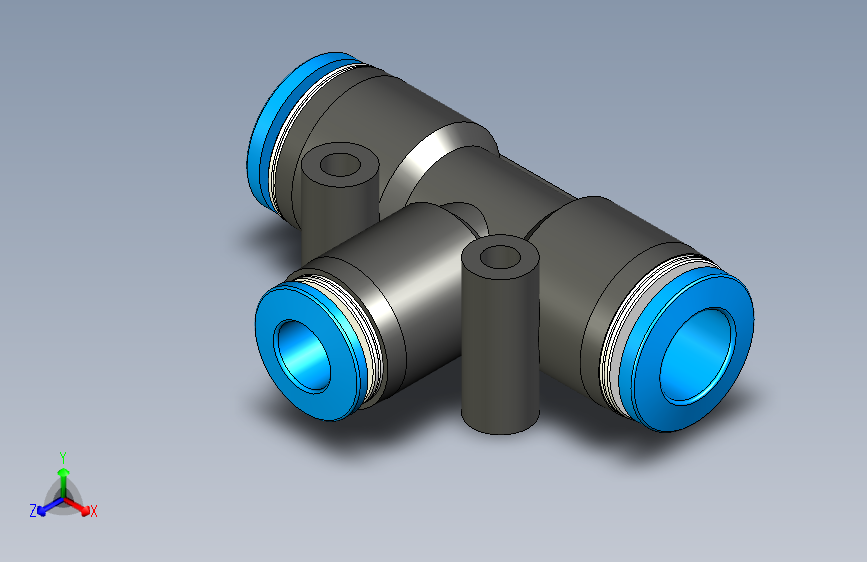 A3004454-Festo 8 mm 管对管三通推入式连接器PN_ QST-8-6