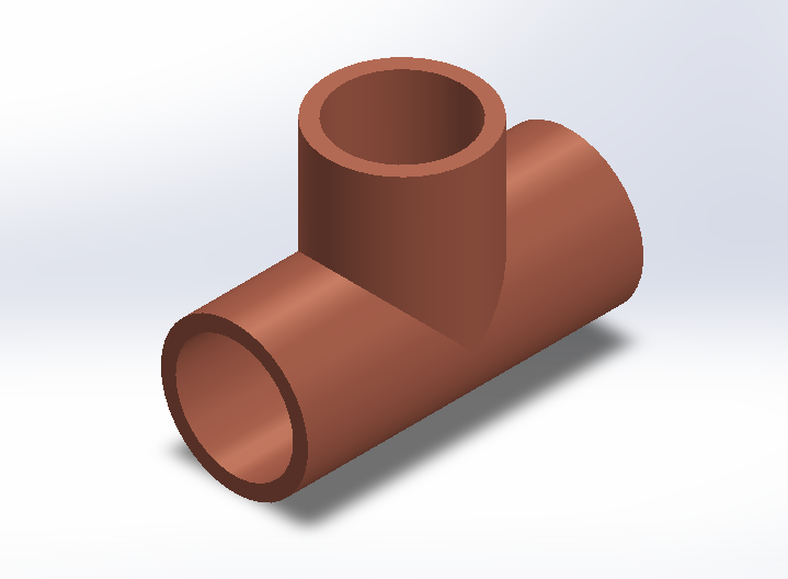 A3004482-等径三通：运行直径 = 支管直径 尺寸按照 ANSI B16.9