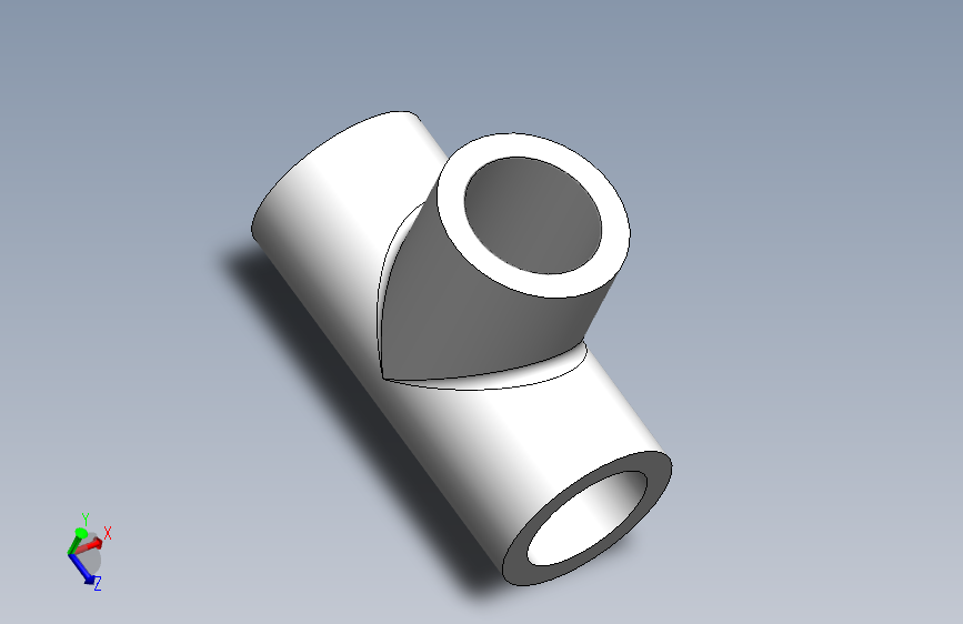 A3004502-三通 3_8_管路水平管段三通