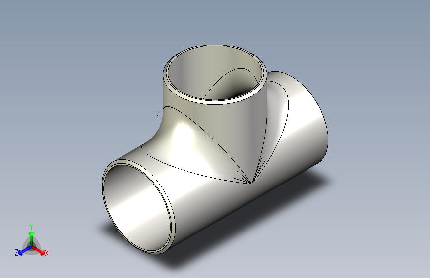 A3004518-2_ 等径三通 Schedule 10S