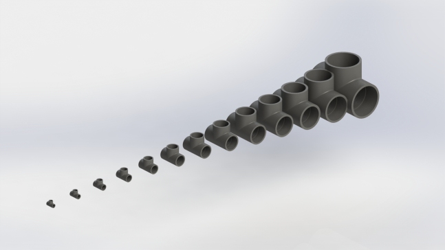 A3004528-多套UPVC T形接头