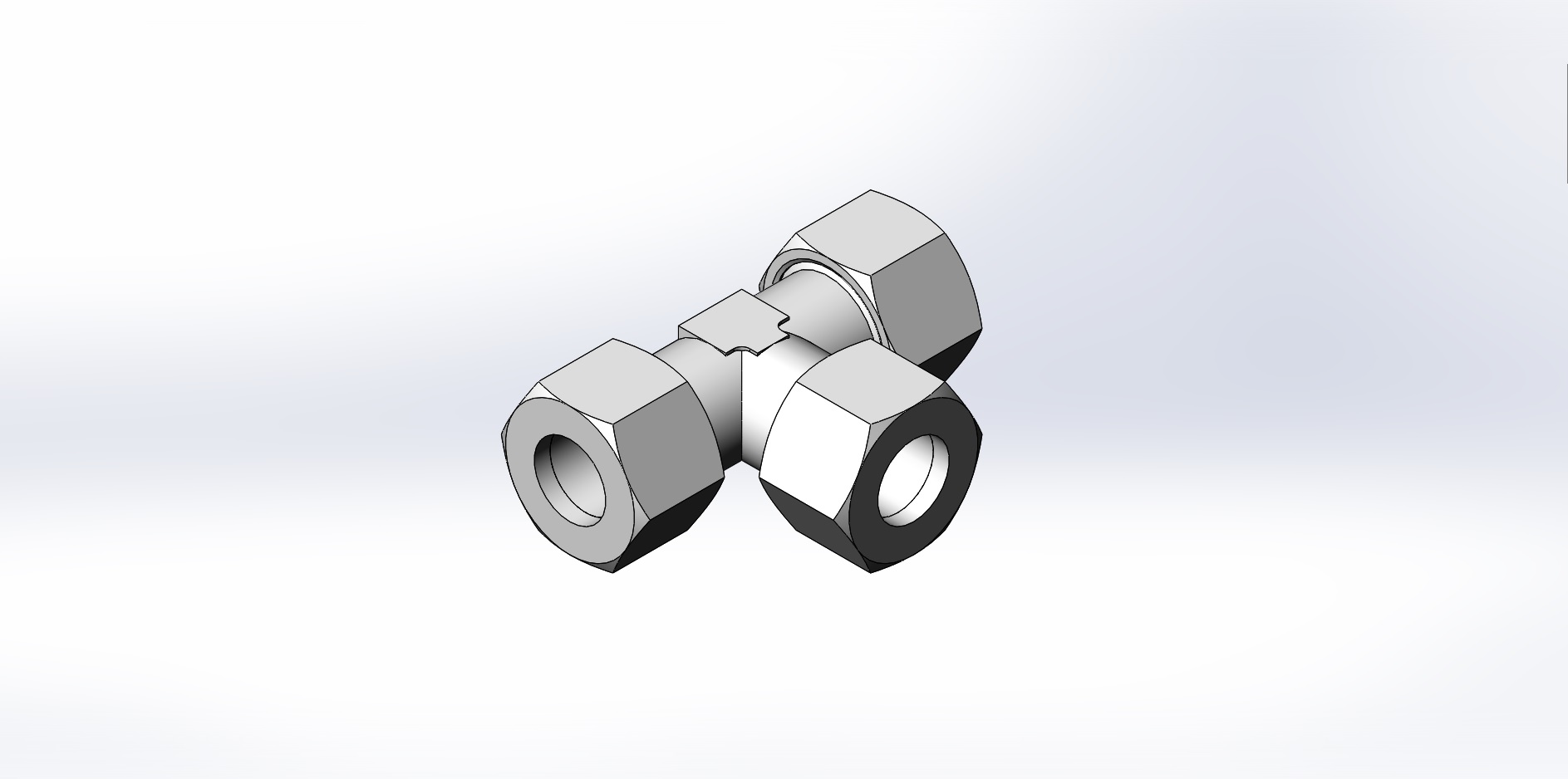 A3004535-连接 T 型接头 等径管 20