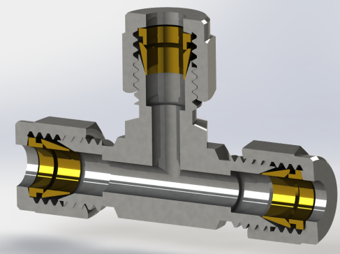 A3004566-三通接头用于燃气管道