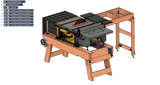台锯专用便携式工作台