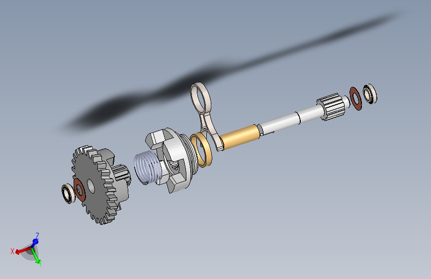 变速器牙嵌离合器机构3D图纸 Solidworks设计