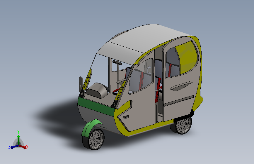 电动三轮车模型