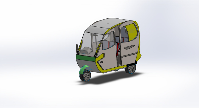 电动三轮车模型